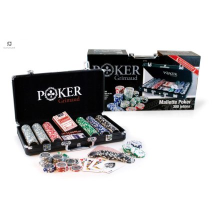 Grimaud 300 póker szett, 300 db zsetonnal - GRIMAUD poker set