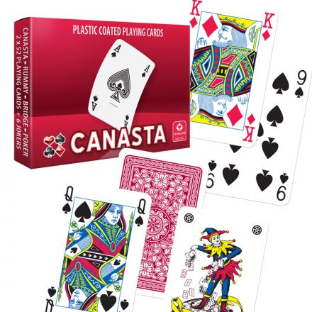 Canasta dupla kártya 110 lapos - CANASTA plastic coated playing card