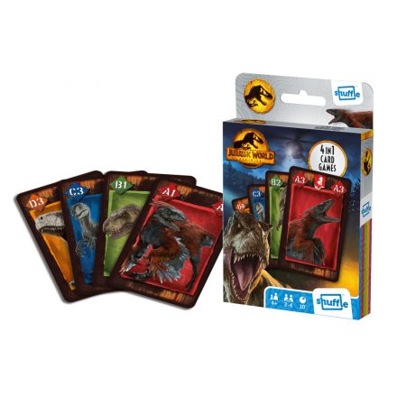 JURASSIC WORLD - 4 az 1-ben kártyajáték - 4 in 1 card games 