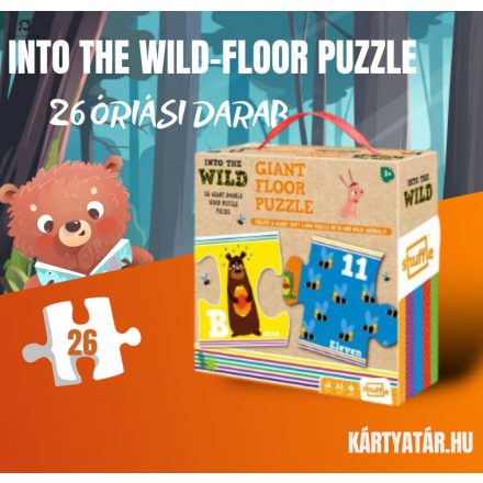 Into the Wild - Floor Puzzle, képkirakó, 26 óriás darab - giant floor puzzle 