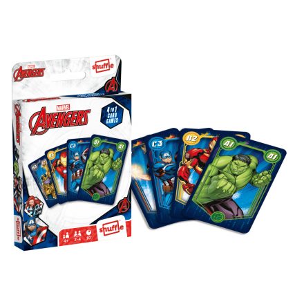 MARVEL - Bosszúállok 4 az 1-ben kártyajáték- MARVEL Avengers - 4 in 1 card games