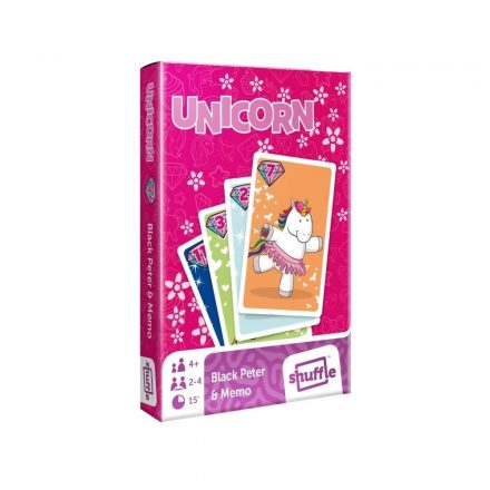 Boldog Unikornis MINI Fekete Péter és memória kártya - Unicorn black peter and memo