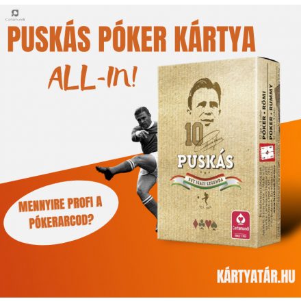 Puskás - Egy igazi legenda, póker kártya 